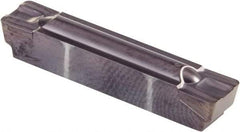 Kennametal - 0600G GMP Grade KCU25, 6mm Cutting Width Carbide Grooving Insert - 4.83mm Max Depth of Cut, Neutral, 0.79mm Corner Radius, AlTiN Finish - Exact Industrial Supply