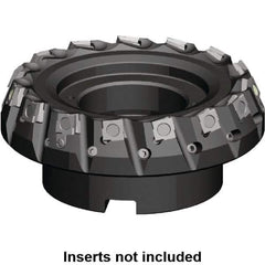Kennametal - 80mm Cut Diam, 27mm Arbor Hole, 5.9mm Max Depth of Cut, 20° Indexable Chamfer & Angle Face Mill - 10 Inserts, SPHX 1205... Insert, 10 Flutes, Series Fix-Perfect - Exact Industrial Supply