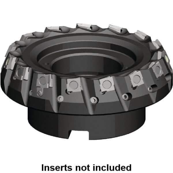 Kennametal - 160mm Cut Diam, 40mm Arbor Hole, 6.5mm Max Depth of Cut, 20° Indexable Chamfer & Angle Face Mill - 10 Inserts, SPHX 15T6... Insert, 10 Flutes, Series Fix-Perfect - Exact Industrial Supply