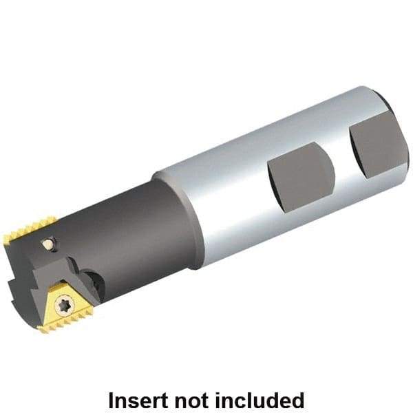 Kennametal - 42mm Cut Diam, 45mm Max Hole Depth, 32mm Shank Diam, Internal/External Indexable Thread Mill - Insert Style STN 27, 27mm Insert Size, 2 Inserts, Toolholder Style TMS, 120mm OAL - Exact Industrial Supply