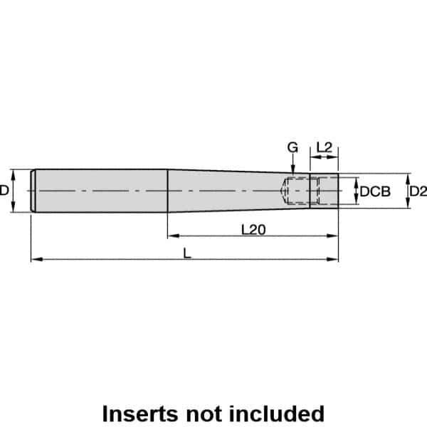 Kennametal - Modular End Mill Reductions & Extensions Type: End Mill Extension Shank Type: Screw-On Connection - Exact Industrial Supply