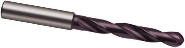 Guhring - 7.4mm Solid Carbide Jobber Drill - FIREX Finish, Right Hand Cut, Spiral Flute, 91mm OAL, Special Type Point - Exact Industrial Supply