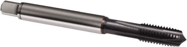 Guhring - M8x1.25 Metric, 4 Flute, TiCN Finish, Powdered Metal Spiral Point Tap - Plug Chamfer, Right Hand Thread, 90mm OAL, 6H Class of Fit, Series 2901 - Exact Industrial Supply