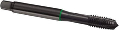 Guhring - M3x0.50 Metric, 3 Flute, Oxide Finish, Cobalt Spiral Point Tap - Plug Chamfer, Right Hand Thread, 56mm OAL, 6H Class of Fit, Series 2876 - Exact Industrial Supply