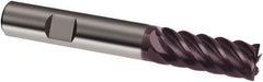 Guhring - 12mm, 26mm LOC, 12mm Shank Diam, 83mm OAL, 6 Flute, Solid Carbide Square End Mill - Single End, FIREX Finish, Spiral Flute, 45° Helix, Right Hand Cut, Right Hand Flute, Series 3047 - Exact Industrial Supply