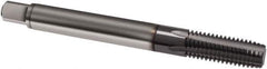 Guhring - M4x0.70 Metric, 4 Flute, TiCN Finish, Solid Carbide Spiral Point Tap - Plug Chamfer, Right Hand Thread, 63mm OAL, 6H Class of Fit, Series 2944 - Exact Industrial Supply