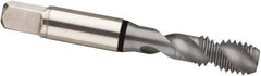 Guhring - 7/16-20 UNF 2 Flute 2B Modified Bottoming Spiral Flute Tap - Cobalt, MolyGlide Finish, 3.157" OAL, Right Hand Flute, Right Hand Thread, H4/H5, Series 3971 - Exact Industrial Supply