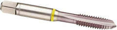 Guhring - 1-8 UNC, 4 Flute, MolyGlide Finish, Cobalt Spiral Point Tap - Plug Chamfer, Right Hand Thread, 5.13" OAL, Series 3961 - Exact Industrial Supply