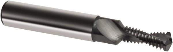 Guhring - M8x0.75 Metric Fine, 0.2854" Cutting Diam, 2 Flute, Solid Carbide Helical Flute Thread Mill - Internal Thread, 17.1mm LOC, 74mm OAL, 10mm Shank Diam - Exact Industrial Supply