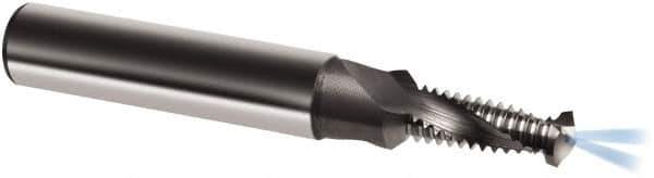 Guhring - M16x1.50 Metric Fine, 0.5709" Cutting Diam, 2 Flute, Solid Carbide Helical Flute Thread Mill - Internal Thread, 34.1mm LOC, 102mm OAL, 18mm Shank Diam - Exact Industrial Supply