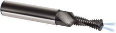 Guhring - M5x0.80 Metric, 0.1654" Cutting Diam, 2 Flute, Solid Carbide Helical Flute Thread Mill - Internal Thread, 7/16" LOC, 54mm OAL, 6mm Shank Diam - Exact Industrial Supply