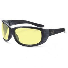 ERDA-TY YELLOW LENS SAFETY GLASSES - Exact Industrial Supply