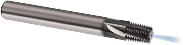 Guhring - 1 - 11-1/2 NPTF, 0.7283" Cutting Diam, 5 Flute, Solid Carbide Helical Flute Thread Mill - Internal Thread, 23.19mm LOC, 90mm OAL, 20mm Shank Diam - Exact Industrial Supply