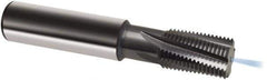 Guhring - M14x1.25 Metric/Metric Fine, 0.3917" Cutting Diam, 4 Flute, Solid Carbide Helical Flute Thread Mill - Internal Thread, 25mm LOC, 70mm OAL, 10mm Shank Diam - Exact Industrial Supply