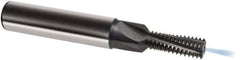 Guhring - 3/8-24 UNF, 0.313" Cutting Diam, 4 Flute, Solid Carbide Helical Flute Thread Mill - Internal Thread, 20.6mm LOC, 80mm OAL, 12mm Shank Diam - Exact Industrial Supply