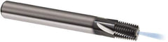 Guhring - 1/4-18 NPTF, 0.3917" Cutting Diam, 4 Flute, Solid Carbide Helical Flute Thread Mill - Internal Thread, 3/4" LOC, 72mm OAL, 12mm Shank Diam - Exact Industrial Supply