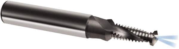 Guhring - M8x1.25 Metric, 0.2677" Cutting Diam, 2 Flute, Solid Carbide Helical Flute Thread Mill - Internal Thread, 18.7mm LOC, 74mm OAL, 10mm Shank Diam - Exact Industrial Supply