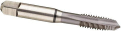Guhring - M12x1.75 Metric, 3 Flute, MolyGlide Finish, Cobalt Spiral Point Tap - Plug Chamfer, Right Hand Thread, 3.381" OAL, 6H Class of Fit, Series 3966 - Exact Industrial Supply