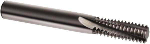 Guhring - M6x1.0 Metric, 0.189" Cutting Diam, 3 Flute, Solid Carbide Helical Flute Thread Mill - Internal Thread, 17/32" LOC, 54mm OAL, 6mm Shank Diam - Exact Industrial Supply