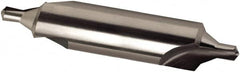 Combo Drill & Countersink: Metric, High Speed Steel Bright (Polished) Finish, Left Hand Cut, Series 586