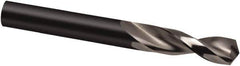 Guhring - 3/4" 130° Parabolic Flute High Speed Steel Screw Machine Drill Bit - Oxide Finish, Right Hand Cut, 66mm Flute Length, 131mm OAL, Cone Relief Point, Straight Shank - Exact Industrial Supply