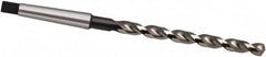 Taper Shank Drill Bit: 1.2008″ Dia, 3MT, 130 °, High Speed Steel Oxide Finish, 9.4094″ Flute Length, 14.1732″ OAL, Cone Relief Point, Parabolic Flute