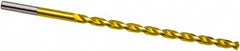 Extra Length Drill Bit: 0.252″ Dia, 130 °, High Speed Steel TiN Finish, Parabolic Flute, Straight-Cylindrical Shank, Series 671
