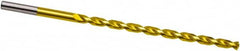 Extra Length Drill Bit: 0.374″ Dia, 130 °, High Speed Steel TiN Finish, Parabolic Flute, Straight-Cylindrical Shank, Series 670