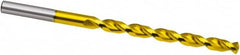 Taper Length Drill Bit: 0.5156″ Dia, 130 ° TiN Finish, RH Cut, Parabolic Flute, Straight Shank, Series 668