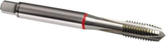 Guhring - M2.5x0.45 Metric, 3 Flute, Bright Finish, Cobalt Spiral Point Tap - Plug Chamfer, Right Hand Thread, 50mm OAL, 6H Class of Fit, Series 804 - Exact Industrial Supply