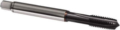 Guhring - 5/16-24 UNF, 4 Flute, TiCN Finish, Powdered Metal Spiral Point Tap - Plug Chamfer, Right Hand Thread, 90mm OAL, 3BX Class of Fit, Series 1060 - Exact Industrial Supply