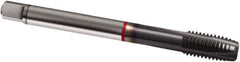 Guhring - M16x2.00 Metric, 3 Flute, TiCN Finish, Cobalt Spiral Point Tap - Plug Chamfer, Right Hand Thread, 110mm OAL, 6H Class of Fit, Series 1915 - Exact Industrial Supply