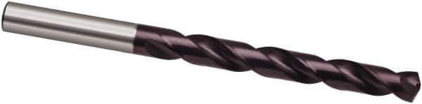 Guhring - 27/64" 130° Cobalt Jobber Drill - FIREX Finish, Right Hand Cut, Spiral Flute, 142mm OAL, Cone Relief Point - Exact Industrial Supply