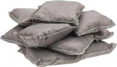 PRO-SAFE - 9 Inch Long x 9 Inch Wide x 2 Inch High, Gray Sorbent Pillow - 15 Gallon Capacity, Universal - Exact Industrial Supply