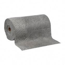 PRO-SAFE - 50 Gal Capacity per Package, Universal Roll - 150' Long x 30" Wide, Gray, Polypropylene - Exact Industrial Supply