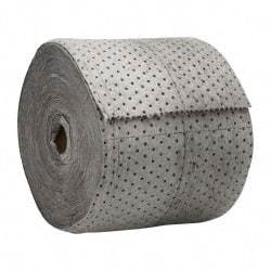 PRO-SAFE - Heavy Weight, Universal Use Sorbent Roll - 150' Long x 15" Wide, Gray - Exact Industrial Supply