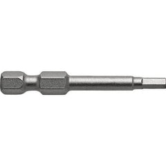 Apex - Power & Impact Screwdriver Bits & Holders; Bit Type: Hex ; Hex Size (Metric): 3.00 (mm); Overall Length Range: 5" and Longer ; Drive Size (Inch): 1/4 ; Overall Length (mm): 152.00 ; Overall Length (Inch): 6 - Exact Industrial Supply