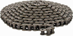 Browning - 1/2" Pitch, ANSI 40, Single Strand Roller Chain - Chain No. 40, 10 Ft. Long, 5/16" Roller Diam, 5/16" Roller Width - Exact Industrial Supply