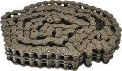 Browning - 3/4" Pitch, ANSI 60-2, Double Strand Roller Chain - Chain No. 60-2, 10 Ft. Long, 15/32" Roller Diam, 1/2" Roller Width - Exact Industrial Supply