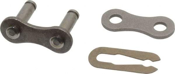 Browning - 1/2" Pitch, ANSI 41, Spring Type Roller Chain Connecting Link - For Use with Single Strand Chain - Exact Industrial Supply
