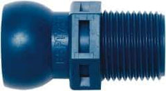 Loc-Line - 1/2" Hose ID, Male to Female Coolant Hose Connector - 3/8 BSPT, For Loc-Line Modular Hose Systems - Exact Industrial Supply