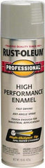 Rust-Oleum - Light Machinery Gray, Gloss, Rust Proof Enamel Spray Paint - 14 Sq Ft per Can, 15 oz Container, Use on Multipurpose - Exact Industrial Supply