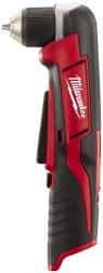 Milwaukee Tool - 12 Volt 3/8" Chuck Right Angle Handle Cordless Drill - 0-800 RPM, Keyless Chuck, Reversible, Lithium-Ion Batteries Not Included - Exact Industrial Supply