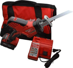 Milwaukee Tool - 18V, 0 to 3,000 SPM, Cordless Reciprocating Saw - 3/4" Stroke Length, 13" Saw Length, 1 Lithium-Ion Battery Included - Exact Industrial Supply