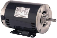 US Motors - 1.5 hp, OPAO Enclosure, Auto Thermal Protection, 1,725 RPM, 208-230/460 Volt, 60/50 Hz, Three Phase Standard Efficient Motor - Size 56HZ Frame, Rigid Mount, 1 Speed, Ball Bearings, 5.0/2.5/5.2/2.6 Full Load Amps, B Class Insulation, Reversible - Exact Industrial Supply