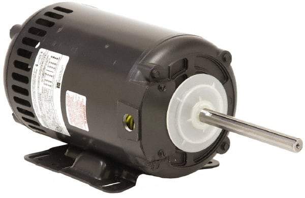 US Motors - 1.5 hp, OPAO Enclosure, Auto Thermal Protection, 1,140 RPM, 208-230/460 Volt, 60 Hz, Three Phase Standard Efficient Motor - Size 56HZ Frame, Rigid Mount, 1 Speed, Ball Bearings, 7.2/3.6 Full Load Amps, B Class Insulation, Reversible - Exact Industrial Supply
