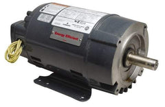 US Motors - 1.5 hp, ODP Enclosure, No Thermal Protection, 3,450 RPM, 208-230/460 Volt, 60 Hz, Three Phase Energy Efficient Motor - Size 56C Frame, C-Face/Base Mount, 1 Speed, Ball Bearings, 4.8-4.4/2.2 Full Load Amps, B Class Insulation, Reversible - Exact Industrial Supply