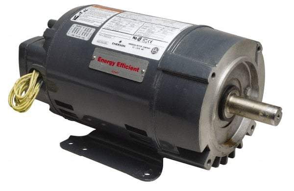 US Motors - 2 hp, ODP Enclosure, No Thermal Protection, 1,740 RPM, 208-230/460 Volt, 50/60 Hz, DripProof, Premium Efficiency Motor - Size 145TC Frame, C-Face Mount, 1 Speed, Ball Bearings, 5.9-5.5/2.8 Full Load Amps, F Class Insulation - Exact Industrial Supply