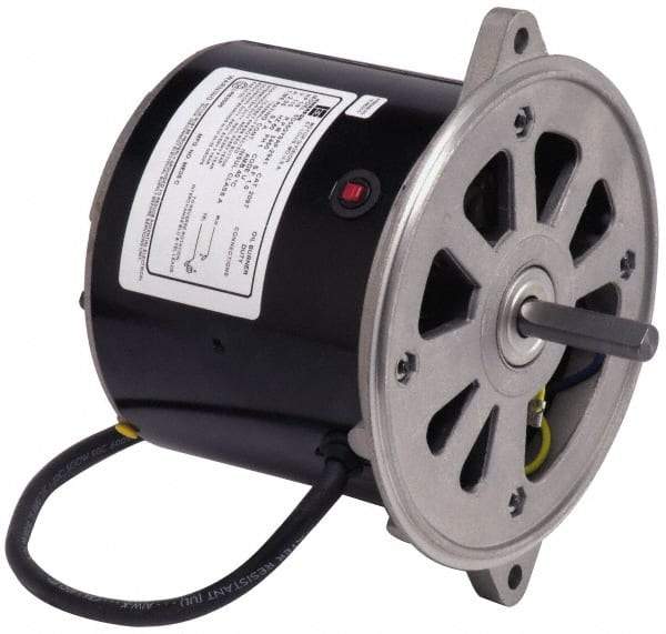 US Motors - 1/7 hp, TEFC Enclosure, Manual Thermal Protection, 3,450 RPM, 115 Volt, 60 Hz, Split Phase Motor - Size 48M Frame, M-Flange Mount, 1 Speed, Ball Bearings, 2.3 Full Load Amps, B Class Insulation, CW Lead End - Exact Industrial Supply
