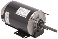 US Motors - 1 hp, TEAO Enclosure, Auto Thermal Protection, 1,075 RPM, 208-230/460 Volt, 60 Hz, Single Phase Permanent Split Capacitor (PSC) Motor - Exact Industrial Supply